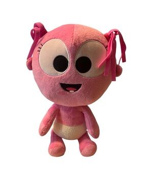 Gaagaa Giggle by BabyFirst TV Pink Soft Interactive Plush Stuffed Toy WORKS